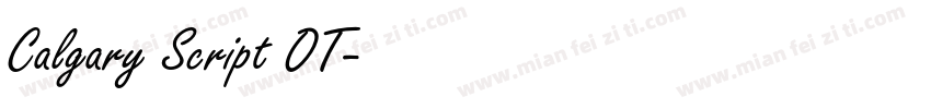Calgary Script OT字体转换